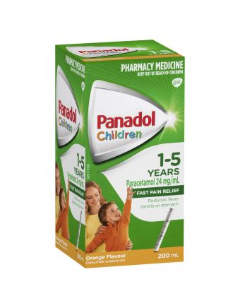 Panadol Children 1-5 Years Suspension Orange Flavour 200 mL
