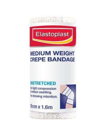 Elastoplast Medium Weight Crepe Bandage 10cm x 1.6m