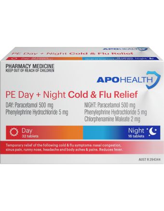 ApoHealth Cold & Flu PE Day & Night 48 Tablets 