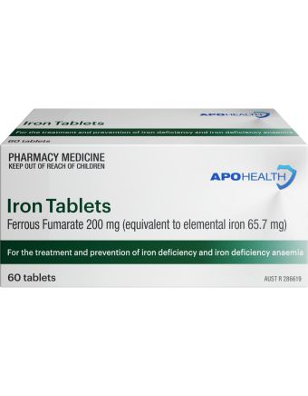ApoHealth Iron 200mg 60 Tablets