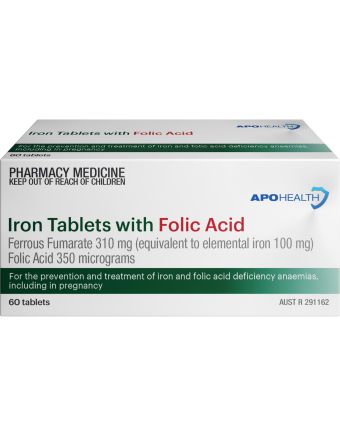 ApoHealth Iron + Folic Acid 310mg 60 Tablets