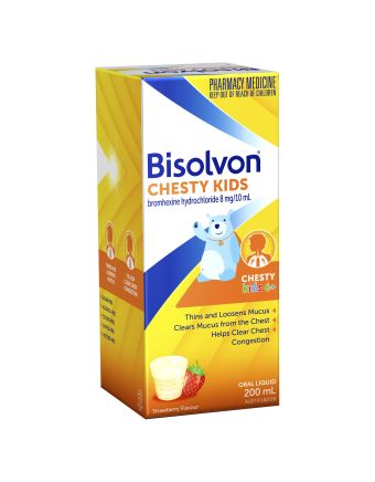 Bisolvon Chesty Kids Liquid Strawberry 200mL