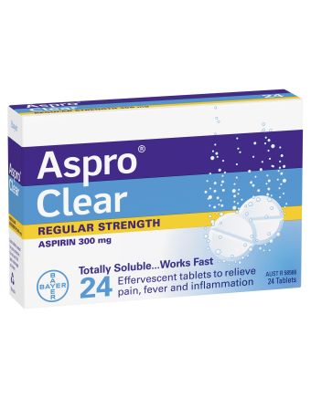 Aspro Clear Pain Relief 300mg 24 Tablets