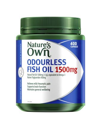Nature's Own Odourless Fish Oil 1500Mg 400 Capsules
