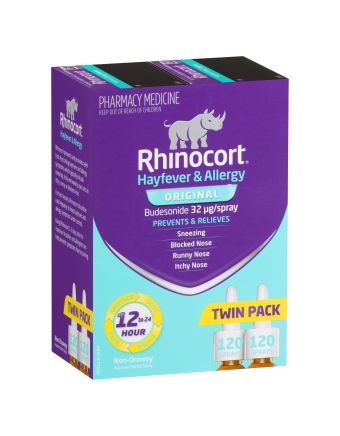 Rhinocort Nasal Spray Original 120 Sprays x 2 Pack