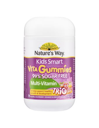 Nature's Way Kids Smart Vita Gummies Sugarfree Multi-Vitamin Trio 75 Pastilles