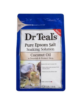 Dr Teal's Pure Epsom Salt with Coconut Oil 1.36kg