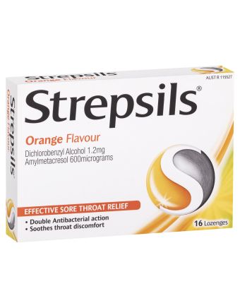 Strepsils Orange 16 Lozenges