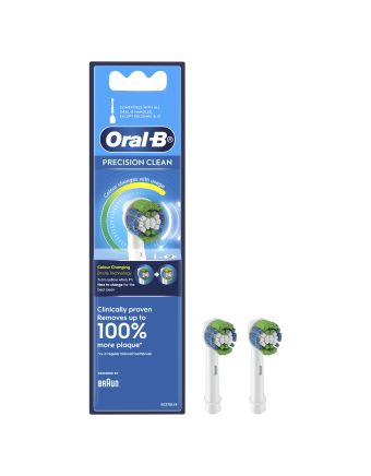 Oral B Precision Clean Replacement Brush Heads 2 Pack