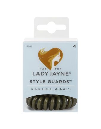 Lady Jayne Style Guards Green Spiral Elastics 4 Pack