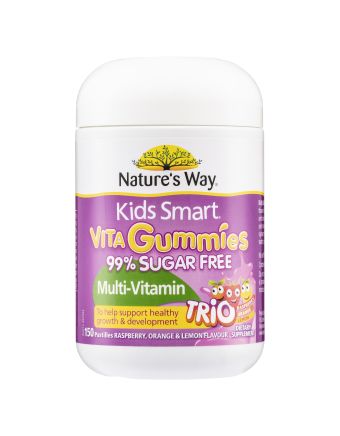 Nature's Way Kids Smart Vita Gummies Sugar Free Multi Trio 150