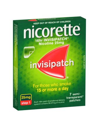 Nicorette 16 hour Invisipatch 25mg - 7 Pack