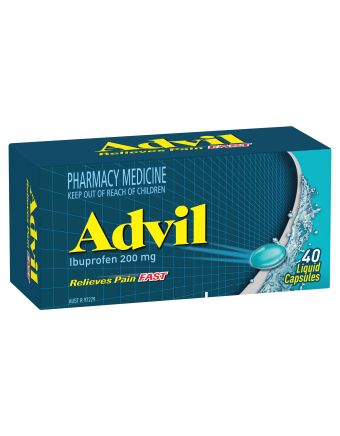 Advil Liquid 40 Capsules 