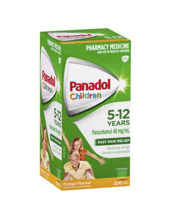 Panadol Children 5-12 Years Suspension Orange Flavour 200 mL