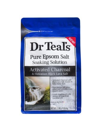 Dr Teal's Epsom Salt Activated Charcoal 1.36kg