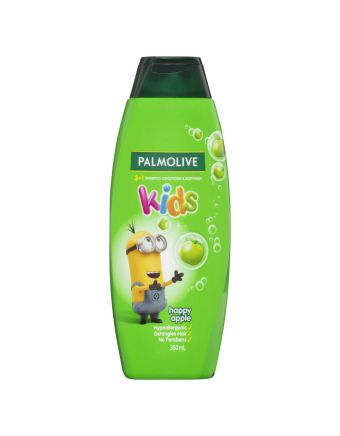 Palmolive 3 in1 Kids Shampoo, Conditioner & Bodywash Minions Happy Apple 350ml