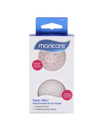 Manicare Sonic Mini Facial Cleanser Replacement Brush Heads 2 Pack