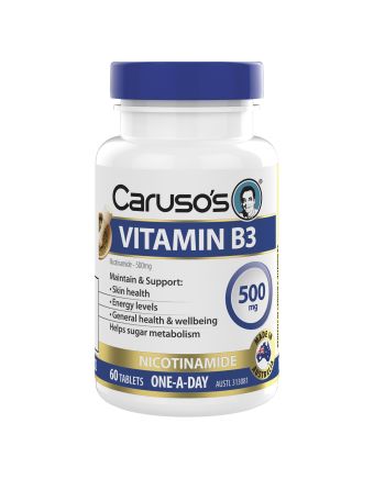 Caruso's Natural Health Vitamin B3 500mg 60 Tablets
