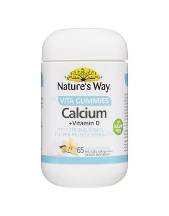 Nature's Way Adult Calcium + Vitamin D Vanilla 65 Vita Gummies