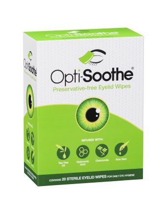 Opti-Soothe Eyelid Wipes 20 Pack