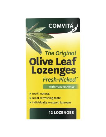 Comvita Olive Leaf Extract Lozenges with Manuka Honey 12 Pack