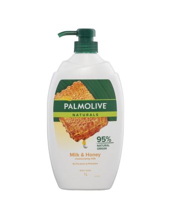 Palmolive Naturals Milk & Honey Body Wash 1L