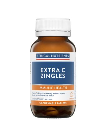 Ethical Nutrients Extra C Zingles (Orange) 50 Tablets