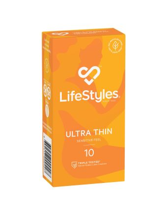 Lifestyles Ultra Thin Condoms 10 Pack