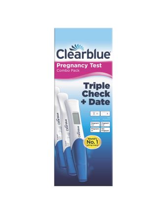 Clearblue Pregnancy Test Triple Check + Date 3 Tests