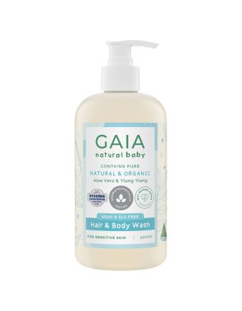 Gaia Natural Baby Hair & Body Wash 500mL
