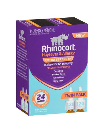 Rhinocort Nasal Spray Extra Strength 120 Sprays x 2 Pack