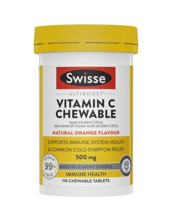Swisse Ultiboost Vitamin C Chewable Natural Orange 110 Tablets