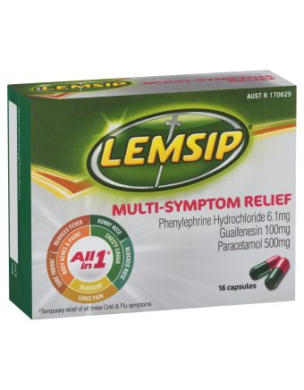 Lemsip Multi-Symptom Relief 16 Capsules