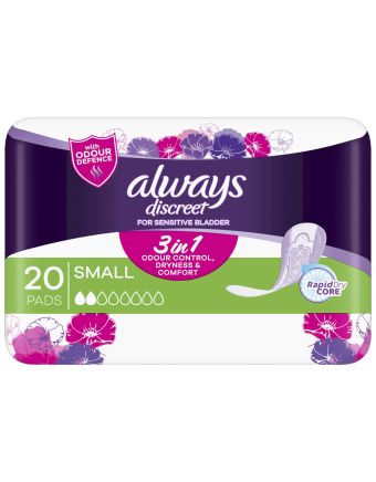 Always Discreet For Sensitive Bladder Small 20 Pads
