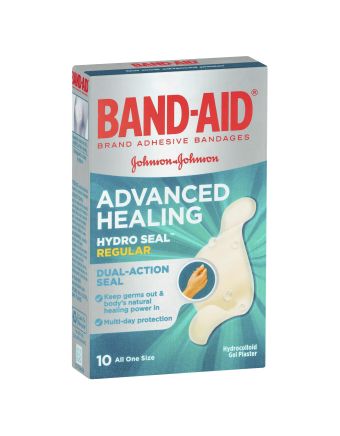 Band-Aid Advanced Healing Hydro Seal Gel Plasters Regular 10 Pack