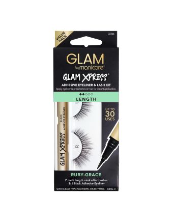 Glam by Manicare Glam Xpress® Adhesive Eyeliner & Lash Kit 72. Ruby-Grace