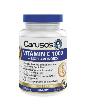 Caruso's Natural Health Vitamin C 1000 + Bioflavanoids 120 Tablets