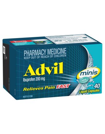 Advil Minis Liquid Capsules 40 Capsules