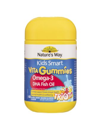Nature's Way Kids Smart Vita Gummies Omega 3 Fish Oil DHA 60 Pastilles