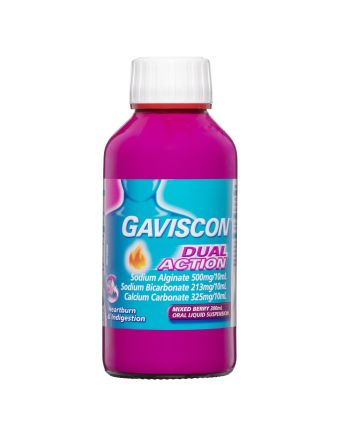 Gaviscon Dual Action Heartburn & Indigestion Relief Mixed Berry 300ml