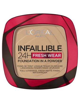 L'Oreal Infallible 24 Hour Foundation in a Powder 140 Golden Beige