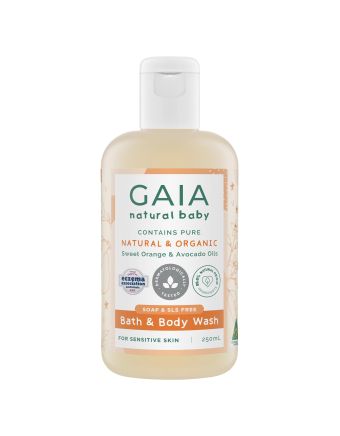 Gaia Natural Baby Bath & Body Wash 250mL