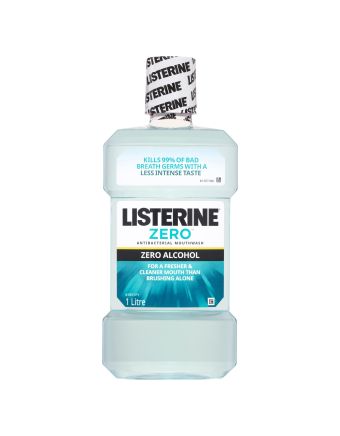 Listerine Mouthwash Zero Alcohol 1L