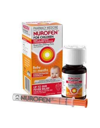 Nurofen For Children Baby 3+ Months Strawberry 50ml
