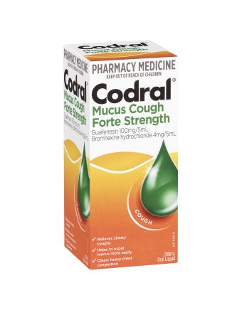 Codral Mucus Cough Forte Strength Oral Liquid 200mL