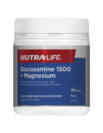 Nutra-Life Glucosamine 1500+ Magnesium 180 Tablets