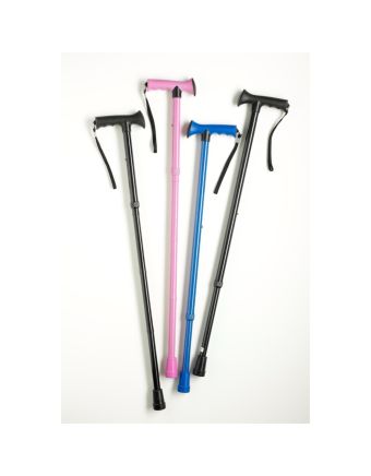 SurgiPack Walking Stick Adjustable Aluminium Black (1284)