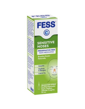Fess Sensitive Noses Seawater Nasal Saline Spray 30mL