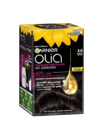 Garnier Olia 3.0 Darkest Brown No Ammonia Permanent Hair Colour