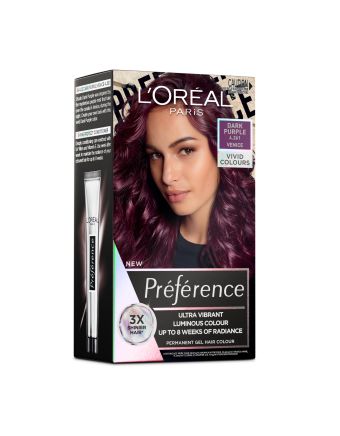 L'Oreal Preference Vivids Permanent Hair Colour 4.261 Dark Purple